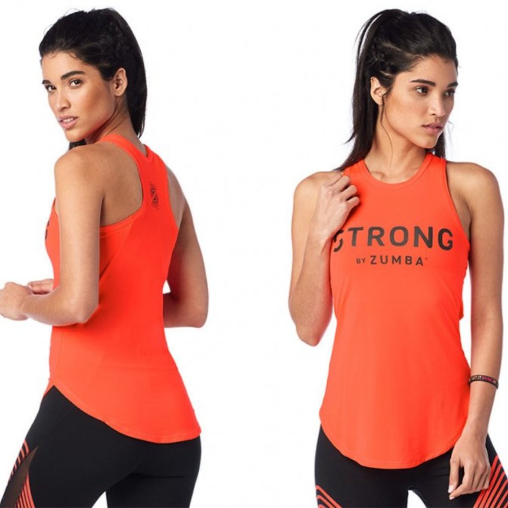 STRONG by Zumba Squat Sweat Sync Tight Tank Size S